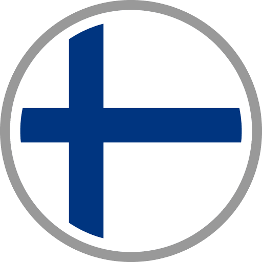 finland flag round circle icon