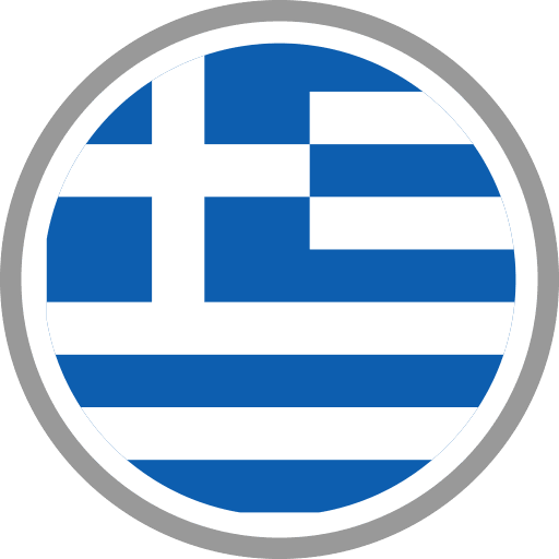greece flag round circle icon