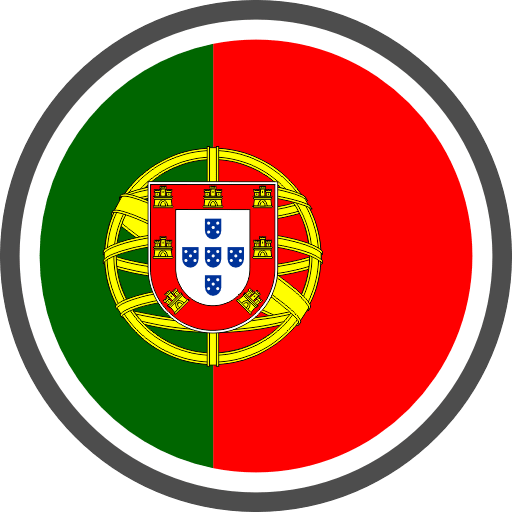 portugal flag round circle icon